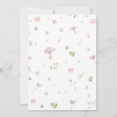 Little Fairy Whimsical Baby Dusche Einladung (Rückseite)