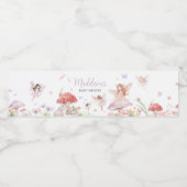 Little Fairy Whimsical Baby Dusche Wasserflaschenetikett (Einzelnes Label)