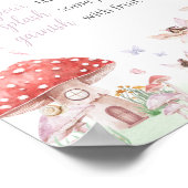 Little Fairy Whimsical Baby Shower Mama Osa Poster (Ecke)