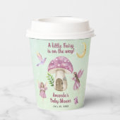 Little Fairy Whimsical Baby Shower Pappbecher (Rückseite)