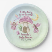 Little Fairy Whimsical Baby Shower Pappteller (Vorderseite)