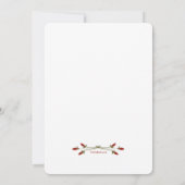 Little Fall Fox Geburtstagsparty Einladung (Rückseite)