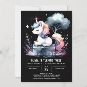 Little Fantasy Horse Birthday Einladung