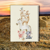 Little Farm Animal Baby Shower Neutral Guest Book Notizblock