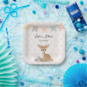 Little Fawn Woodland First Birthday Pappteller (Party)