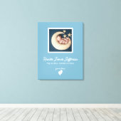 Little Feet Baby Memorial Foto Leinwanddruck (Insitu (Holzboden))