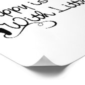 Little Feet-Happy Zuhause Poster (Ecke)