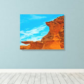 Little Finland Red Rock Skulpturen Leinwanddruck (Insitu (Holzboden))