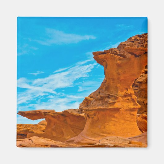 Little Finland Red Rock Skulpturen Magnet (Vorne)