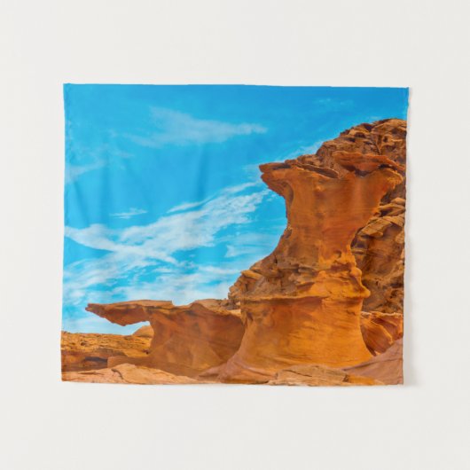 Little Finland Red Rock Skulpturen Wandteppich (Vorderseite (Horizontal))