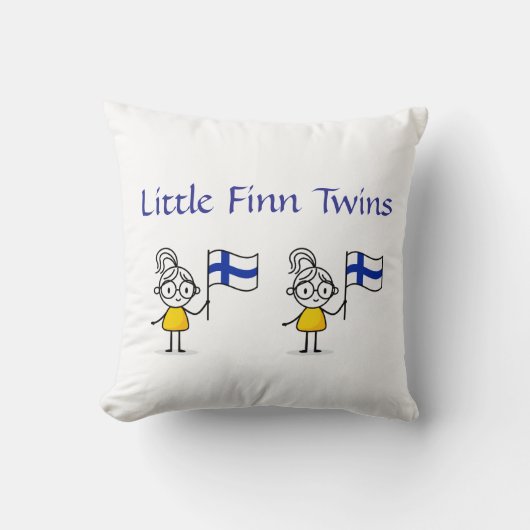 Little Finn Twins Pillow- Girls Kissen (Vorderseite)