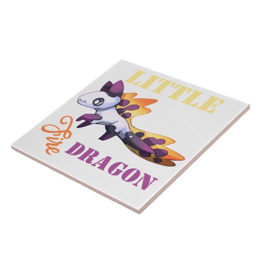 Little fire Dragon Fliese (Seite)