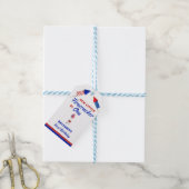 Little Firecracker 1. Geburtstag 4. Juli Geschenkanhänger (Mit Garn)