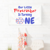 Little Firecracker 1. Geburtstag Banner (Insitu)