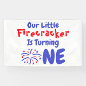 Little Firecracker 1. Geburtstag Banner (Horizontal)