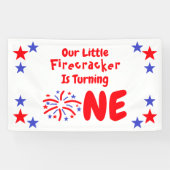 Little Firecracker 1. Geburtstag Banner (Horizontal)