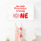 Little Firecracker 1. Geburtstag Banner (Insitu)