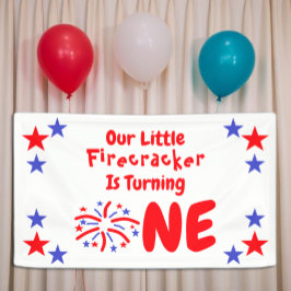 Little Firecracker 1. Geburtstag Banner