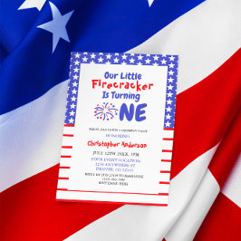 Little Firecracker 1. Geburtstag Einladung