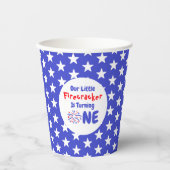 Little Firecracker 1. Geburtstag Pappbecher (Vorderseite)