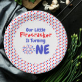 Little Firecracker 1. Geburtstag Pappteller