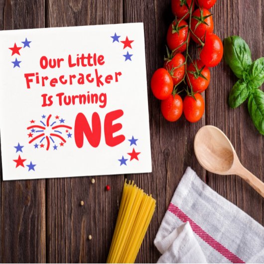 Little Firecracker 1. Geburtstag Serviette