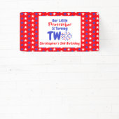 Little Firecracker 2. Geburtstag Banner (InSitu)