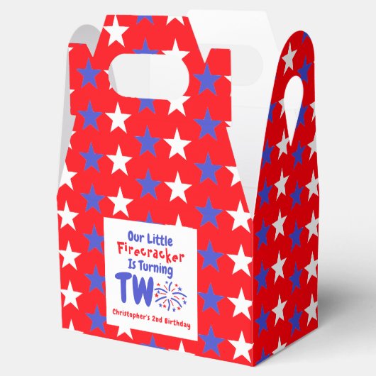 Little Firecracker 2. Geburtstag Geschenkschachtel (Geöffnet)