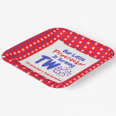 Little Firecracker 2. Geburtstag Pappteller (Gewinkelt)