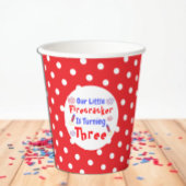 Little Firecracker 3. Geburtstag Pappbecher
