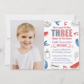 Little Firecracker 3. Geburtstag Party Einladung (Vorderseite)