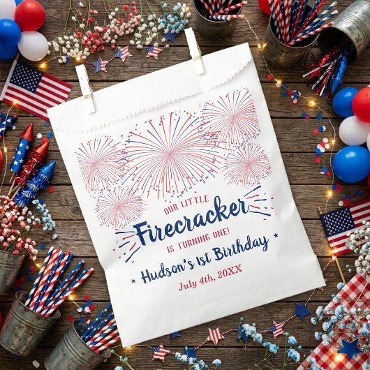 Little Firecracker 4. Juli 1. Geburtstag Geschenktütchen