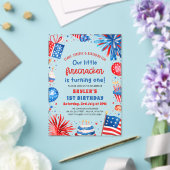 Little Firecracker 4. Juli 1. Geburtstag Party Acryleinladungen (In Situ (Hochzeit))