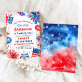 Little Firecracker 4. Juli 1. Geburtstag Party Einladung