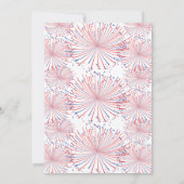 Little Firecracker 4. Juli 1. Geburtstag Party Einladung (Rückseite)