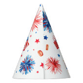 Little Firecracker 4. Juli 1. Geburtstag Partyhütchen (Rückseite)