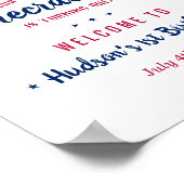 Little Firecracker 4. Juli 1. Geburtstag Poster (Ecke)