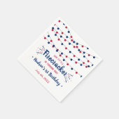 Little Firecracker 4. Juli 1. Geburtstag Serviette (Ecke)