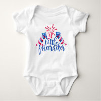 Little Firecracker 4. Juli Baby Bodysuit