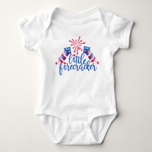 Little Firecracker 4. Juli Baby Bodysuit Strampler