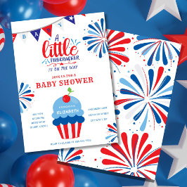 Little Firecracker 4. Juli Babydusche Einladung