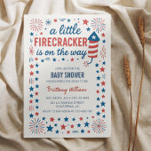 Little Firecracker 4. Juli Babydusche Einladung