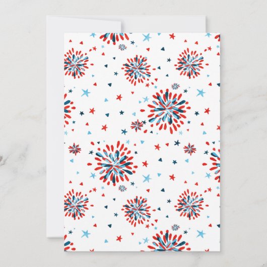 Little Firecracker 4. Juli Dankeschön Karte (Rückseite)