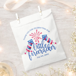 Little Firecracker 4. Juli Erste Geburtstagspartei Geschenktütchen