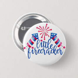 Little Firecracker 4. Juli Geburtstagspartei Button