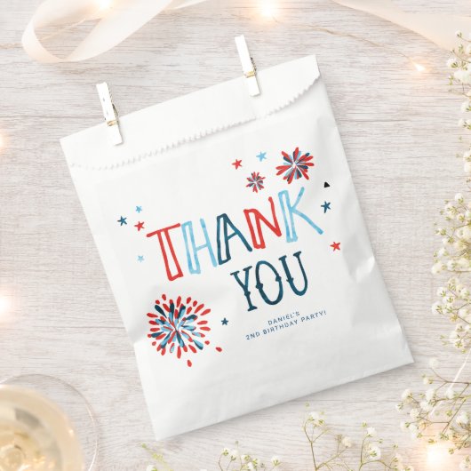 Little Firecracker 4. Juli Geburtstagspartei Geschenktütchen (Ausgeschnitten)