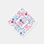 Little Firecracker 4. Juli Geburtstagspartei Serviette (Ecke)