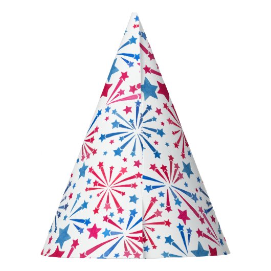 Little Firecracker 4. Juli Red White Blue Partyhütchen (Rückseite)