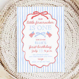 Little Firecracker 4th of July 1st Birthday Einladung