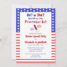 Little Firecracker American Gender Reveal